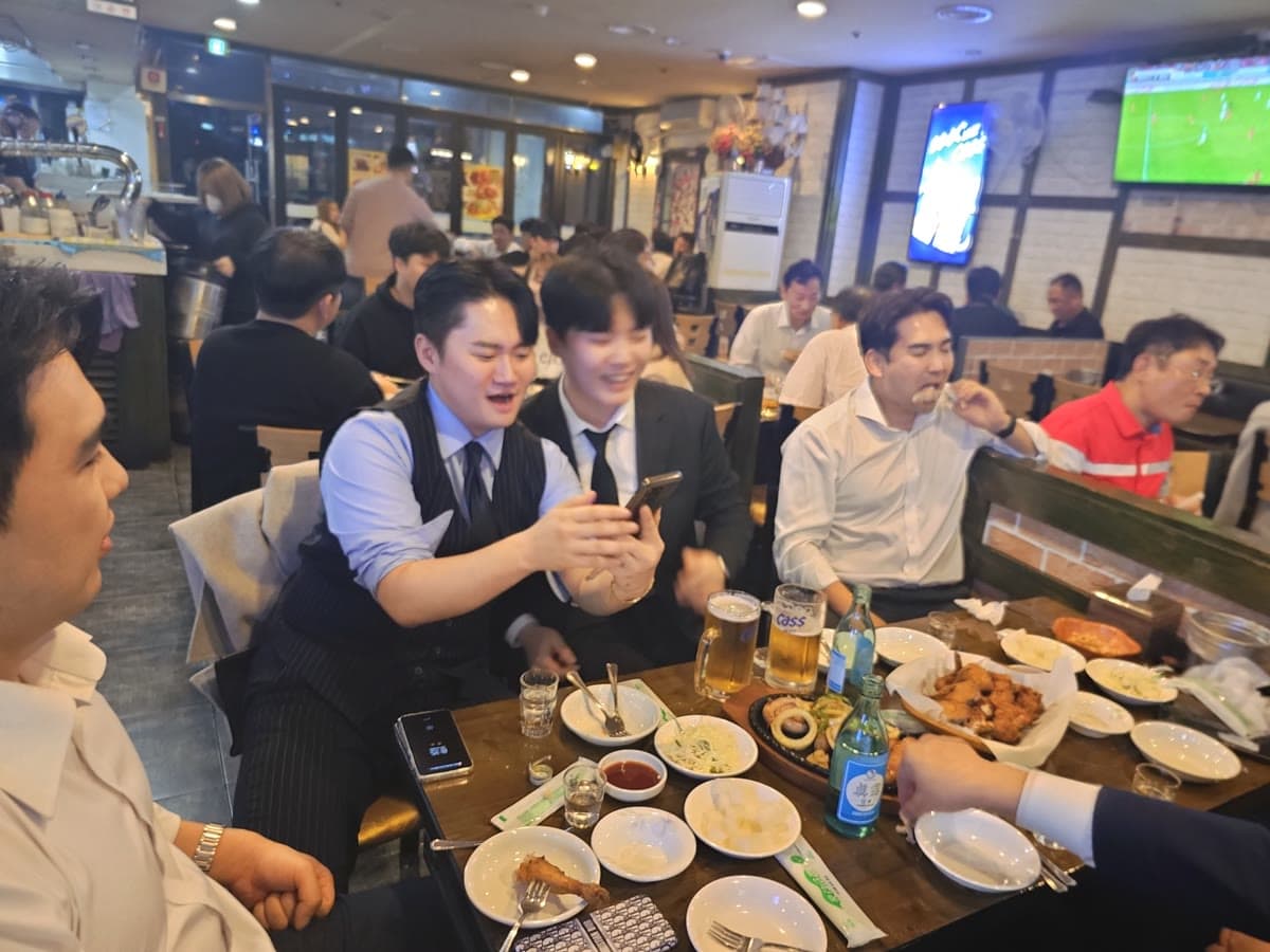 빅이음 팀 셀카